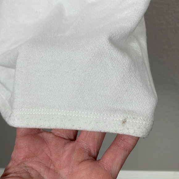 Naked Wardrobe White Bodycon One Shoulder Dress Slit Neck Sz L - Picture 6 of 12